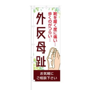 のぼり 【 靴を履くたびに痛い 歩くのがつらい 外反母趾 】 NOB-HM0045