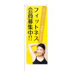 のぼり 【 女性も安心 フィットネス 会員募集中 】 NOB-KR0021