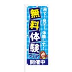 のぼり 【 来て 見て 体験して 無料体験フェア 開催中 】 NOB-KT0056