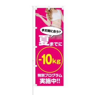 のぼり 【 夏までに -10kg 特別プログラム 実施中 】 NOB-KT0147