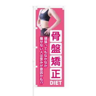 のぼり 【 骨盤矯正 DIET なかなか痩せない人は歪みが原因かも 】 NOB-KT0820