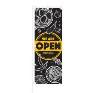 のぼり 【 WE ARE OPEN 】 NOB-TM0003